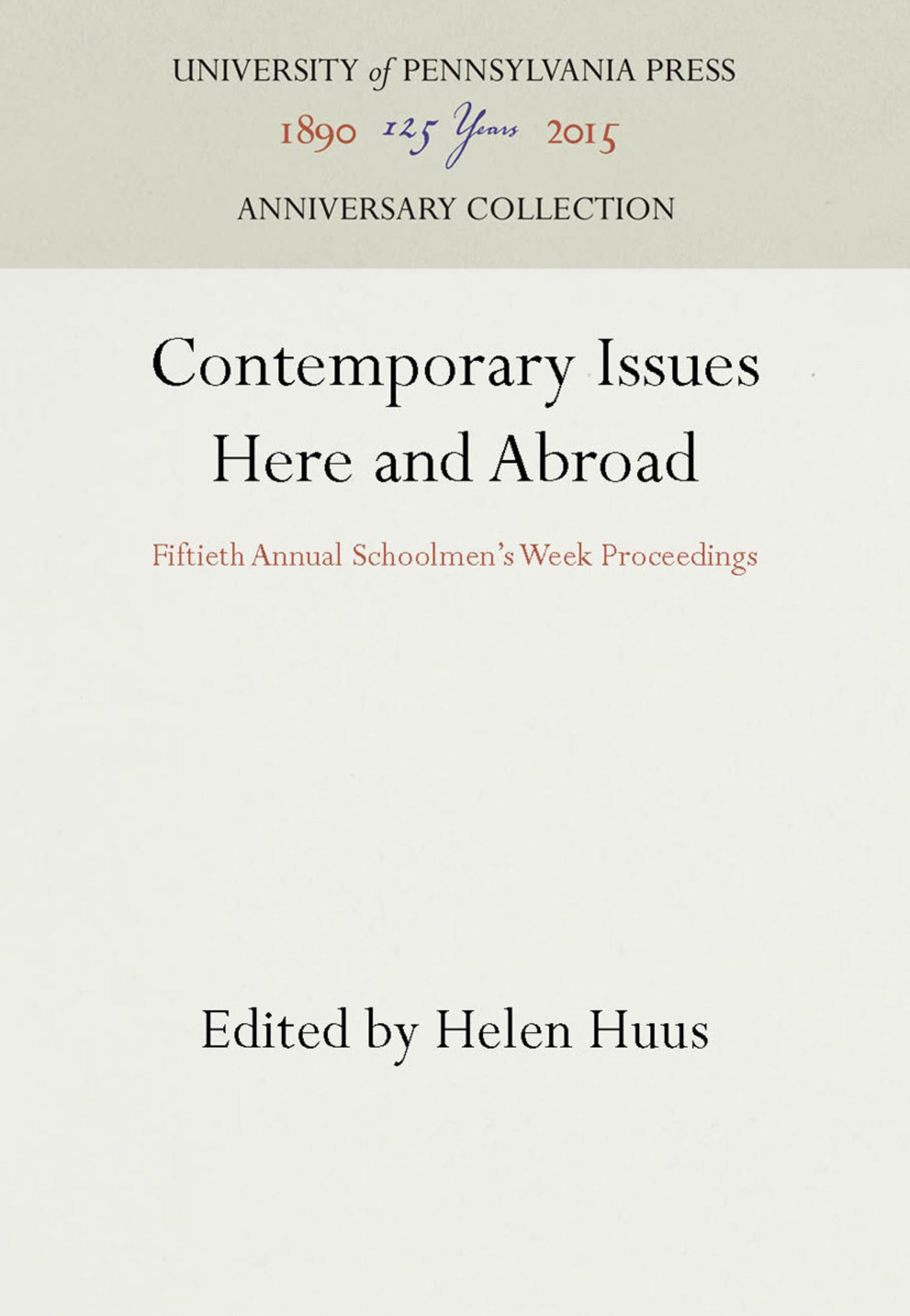 Contemporary Issues Here and Abroad